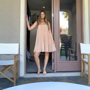 BCBG pink float dress